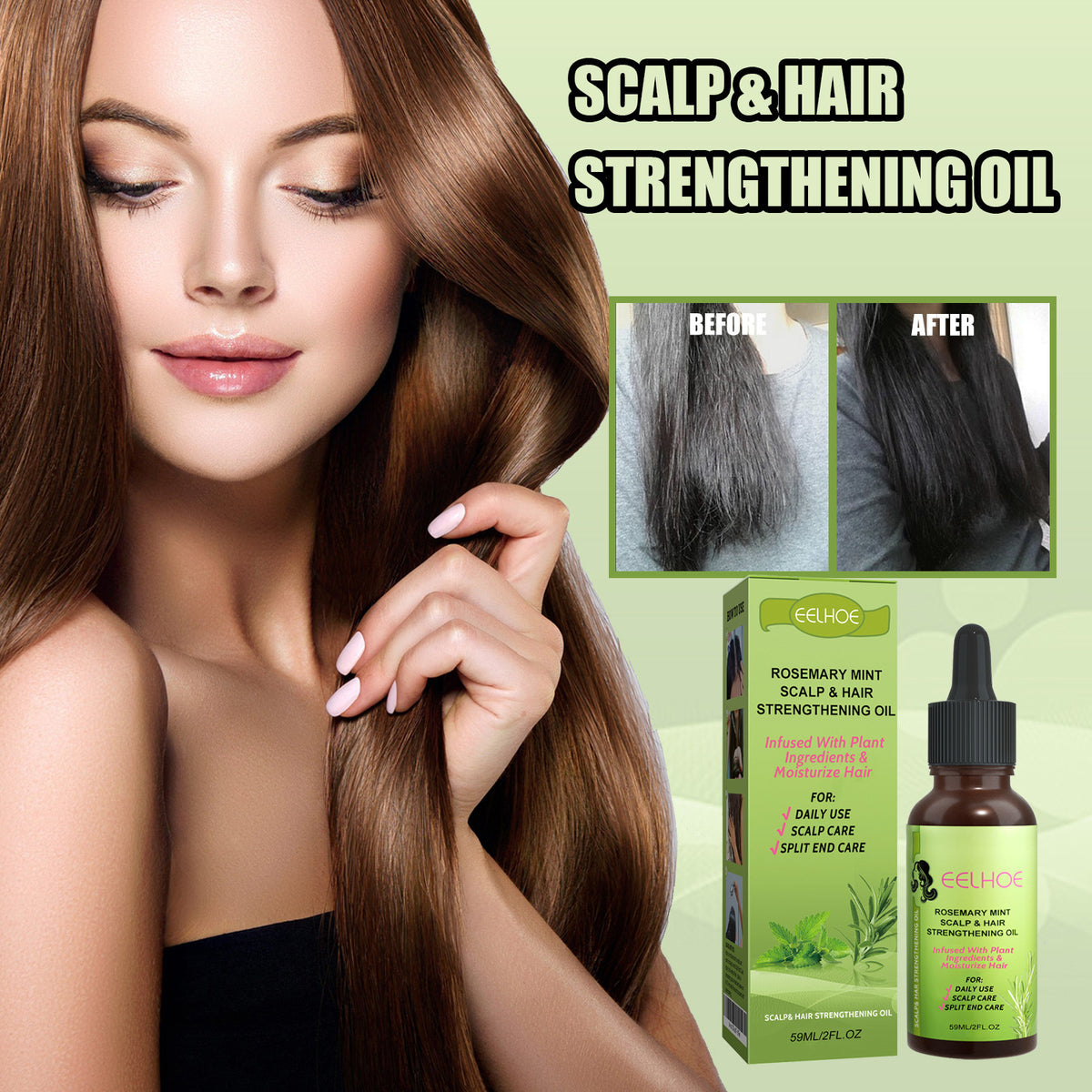 Rosemary Mint Hair Growth Oil - 59ml