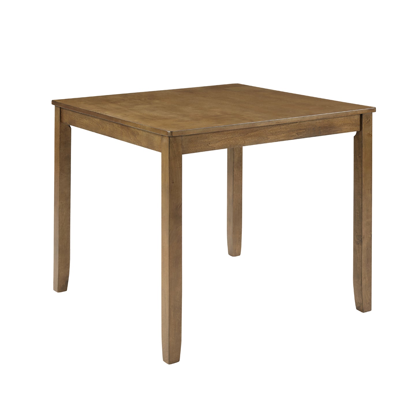 Compact Oak Square Dining Table - Seats 4, Easy Assembly