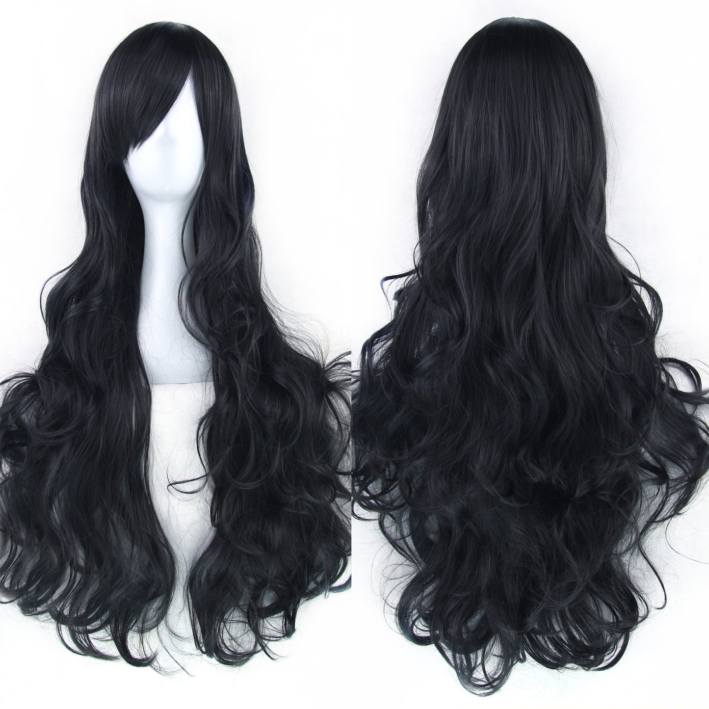 Colorful Cosplay Wig with High-Temperature Fiber, Long Curly Style