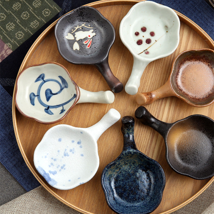 Japanese Chopstick Holder Saucer - Ceramic Tableware for Kitchen & Dining