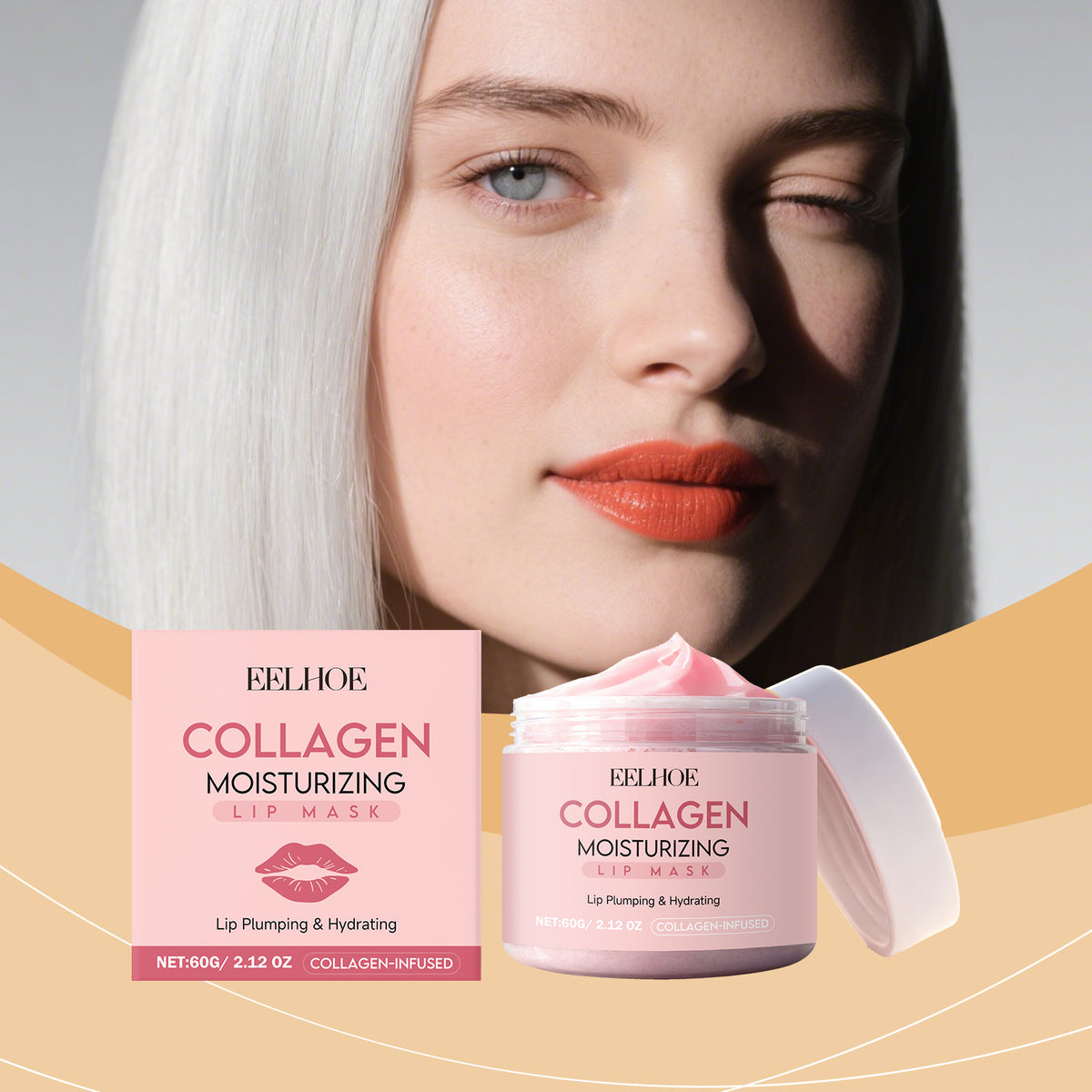 Collagen Lip Mask - Nourishing Night Treatment, 60g