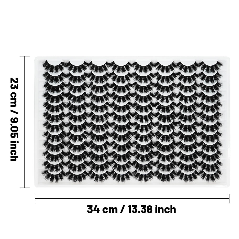 3D False Eyelashes - Multi-layered Realistic Soft & Comfortable Lashes