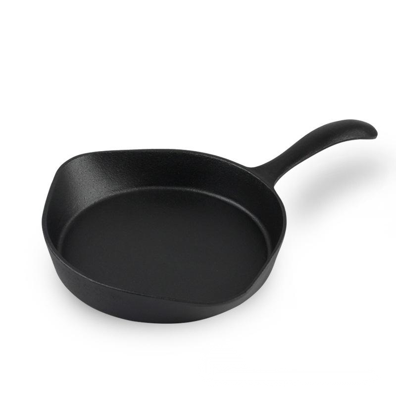 Japanese Style Cast Iron Mini Frying Pan 20cm for Eggs & Meat