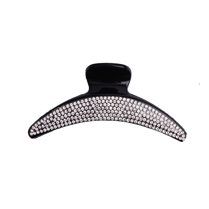 Full Size Rhinestone Hair Barrettes with Diamond Finish - Unisex Fashion Accessory