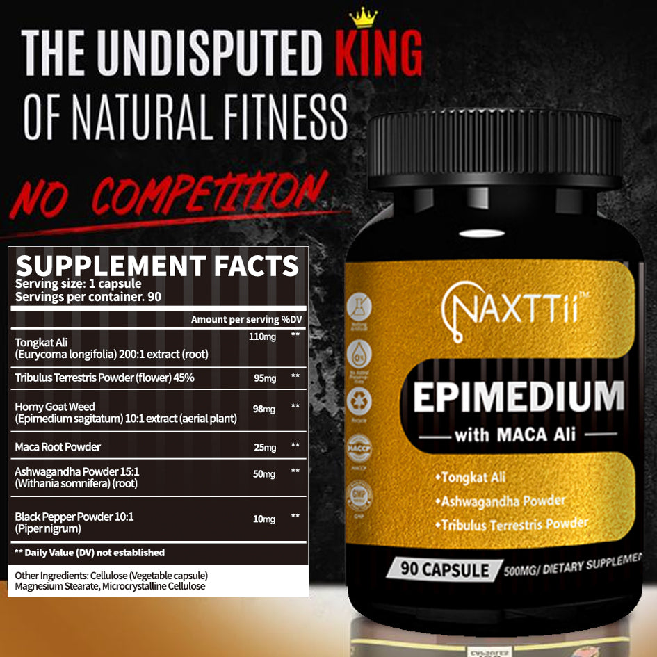 Epimedium, Maca Root, Tongkat Ali & Tribulus Complex - 90 Capsules