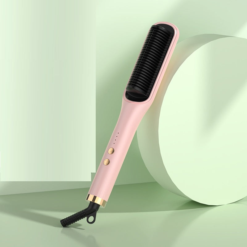 Electric Hair Curlers and Straightener Comb - Multiple Colors & Volt Options