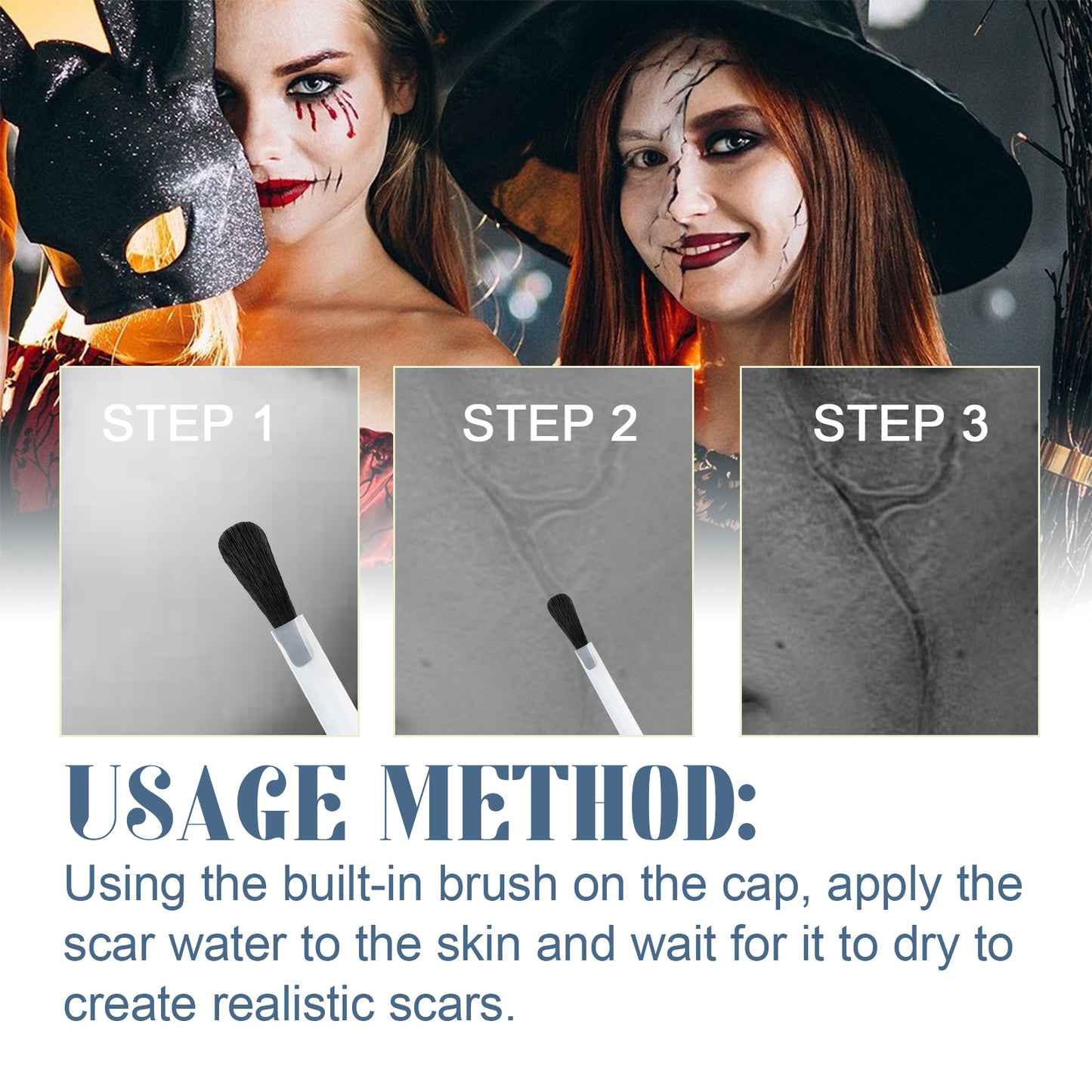Professional Special Effects Scar Liquid for Halloween Costume Makeup