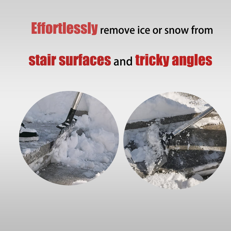 Stainless Steel Snow Shovel with Modular Handle - Garden & Ice Removal Tool Set