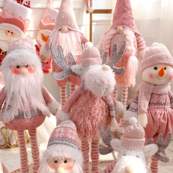 Cute Elk Santa Claus Prop Decoration for Home or Party Decor