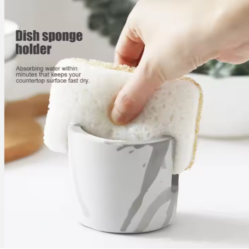 Diatom Mud Sponge Rack - Kitchen & Bathroom Sink Caddy