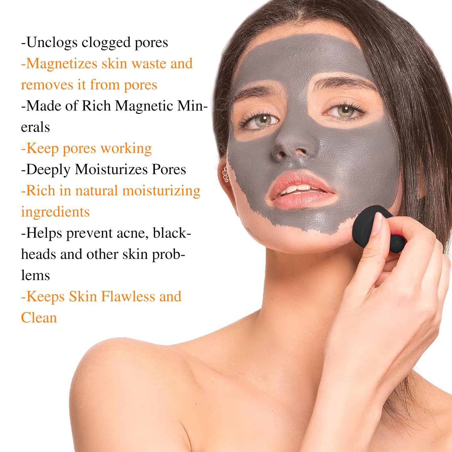 Magnetic Blackhead Removal Mask - Deep Pore Cleansing & Oil Control Mud
