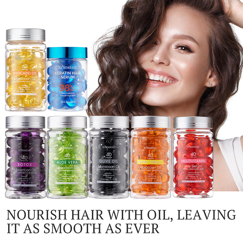 Moroccan Oil Aloe Vera Hair Oil Capsules - Hair Treatment 40 Count