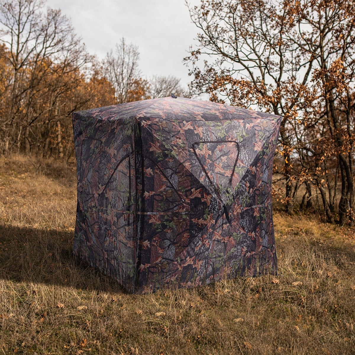 Portable Camo Hunting Blind with 360° Visibility - 2-3 Person