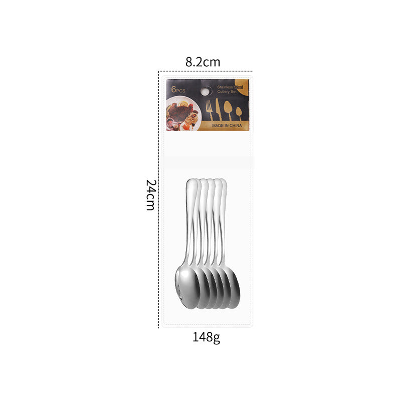 Stainless Steel Flatware Set 24-Piece Dinnerware Cutlery Set