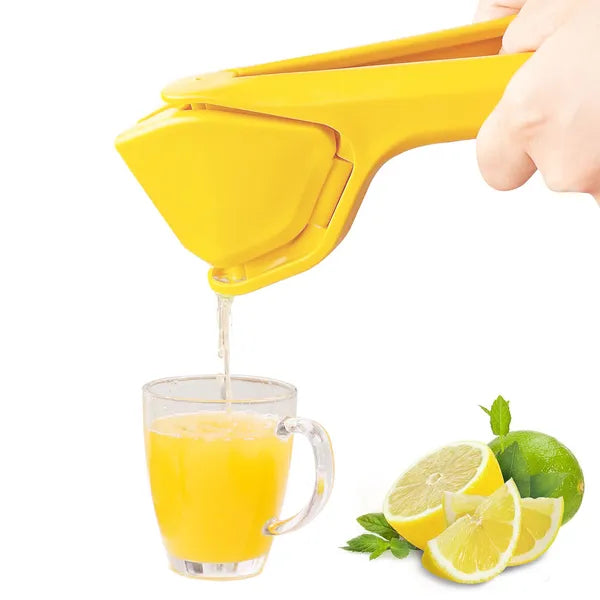 Manual Lemon Squeezer with Sideways Pivot - Yellow