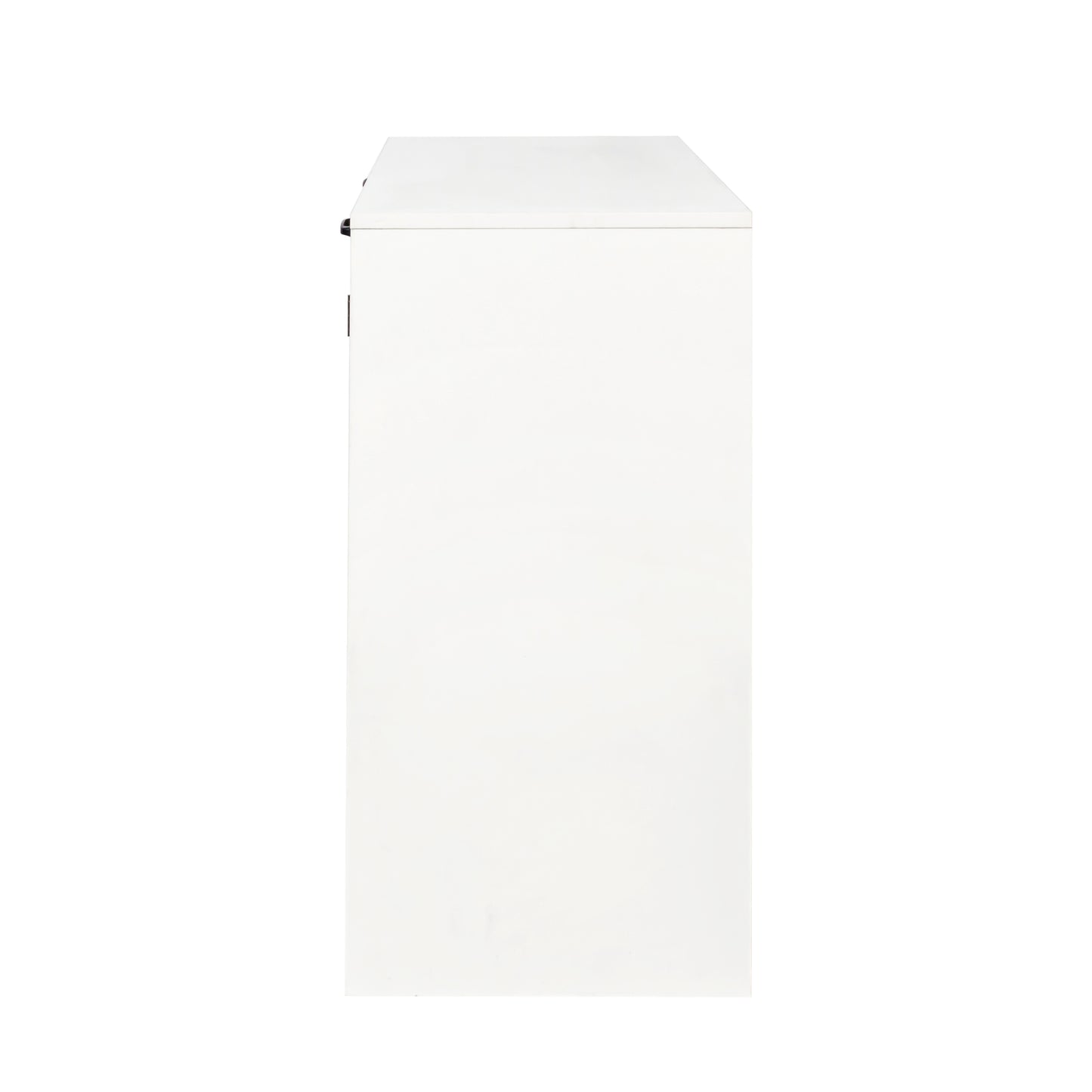 Tilt-Out Laundry Hamper Cabinet with Adjustable Shelf - White