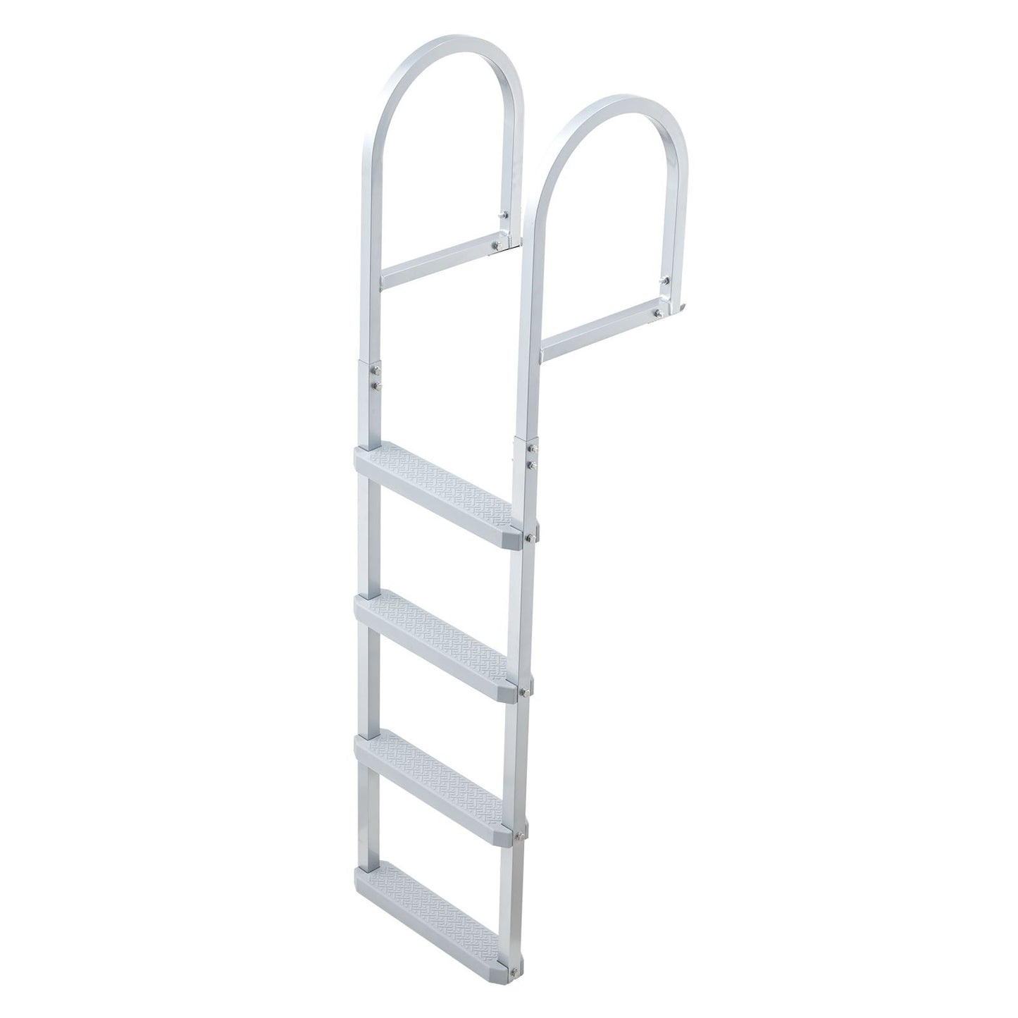 Removable Aluminum Dock Ladder with Non-Slip Wide Steps - 4 Steps, 500 Lbs Capacity