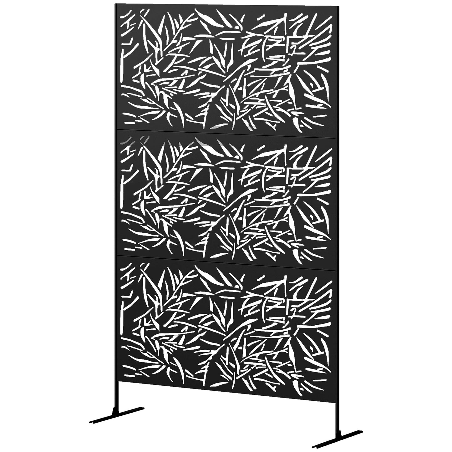 Outdoor Privacy Screen and Climbing Trellis - Black Bamboo