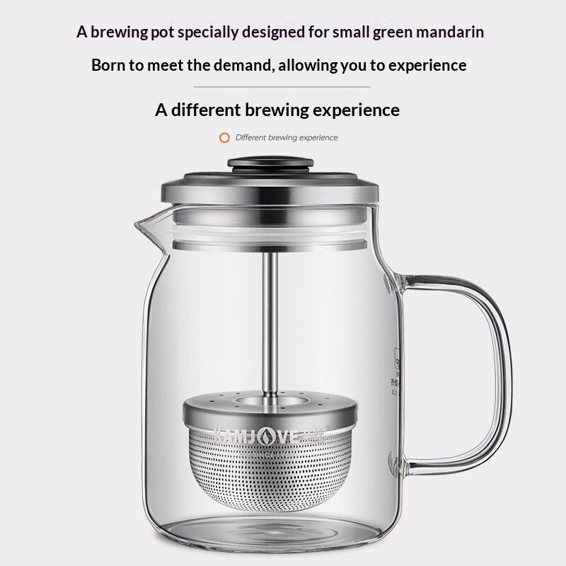 Small Tea Set with Flower and Green Tea for Home & Kitchen - Multiple Styles