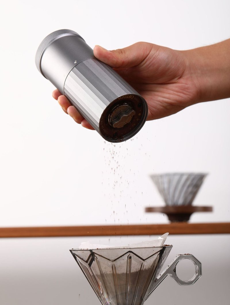 Portable Wireless Bean Grinder USB Charging Kitchen Appliance Gray