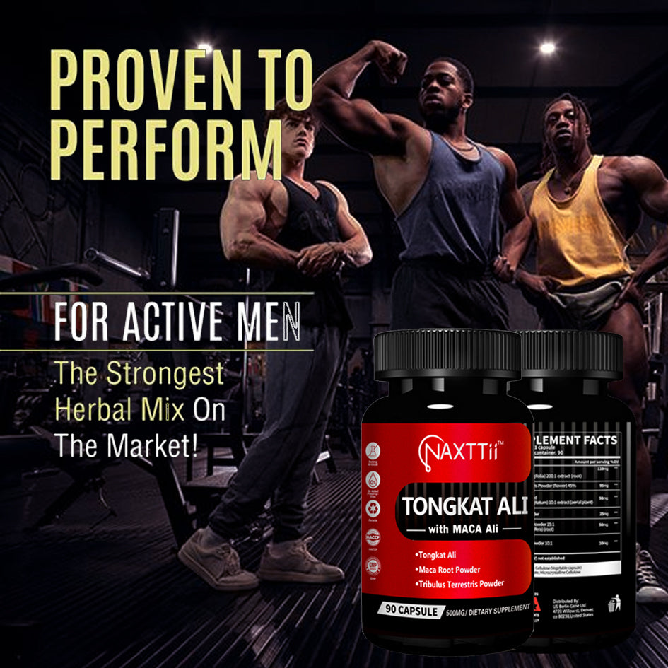 Tongkat Ali Supplement for Men - 90 Capsules - Natural Energy Support
