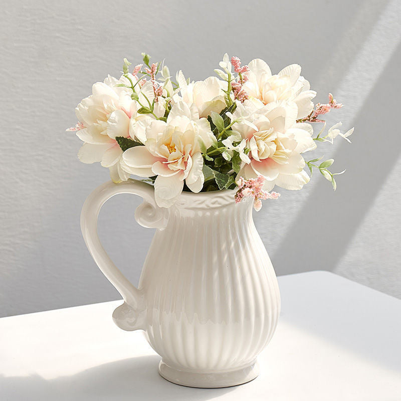 Ceramic Modern Vase for Living Room Floral Decor - Multi Styles