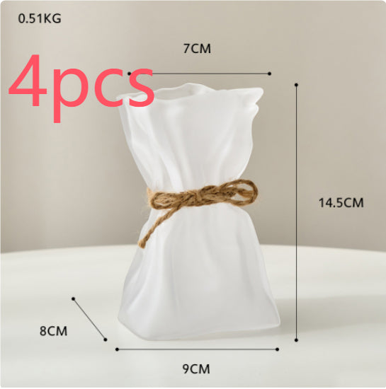 Glass Vase for Dried Flowers - Nordic Home Table Decor Accessory