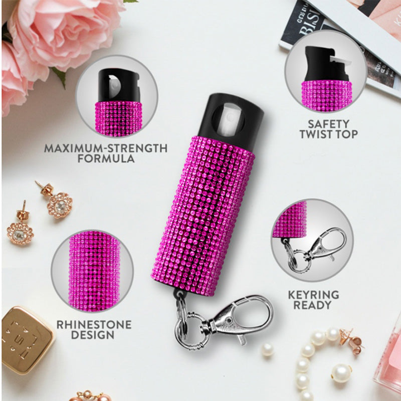 Self Defense Pepper Spray - 2 Pack with Keyring Clip
