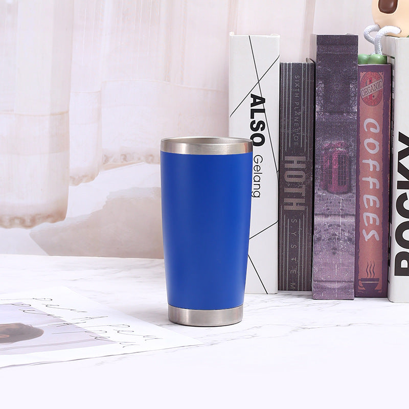 20oz Double-Wall Stainless Steel Car Mug - Vacuum Insulated Drinkware
