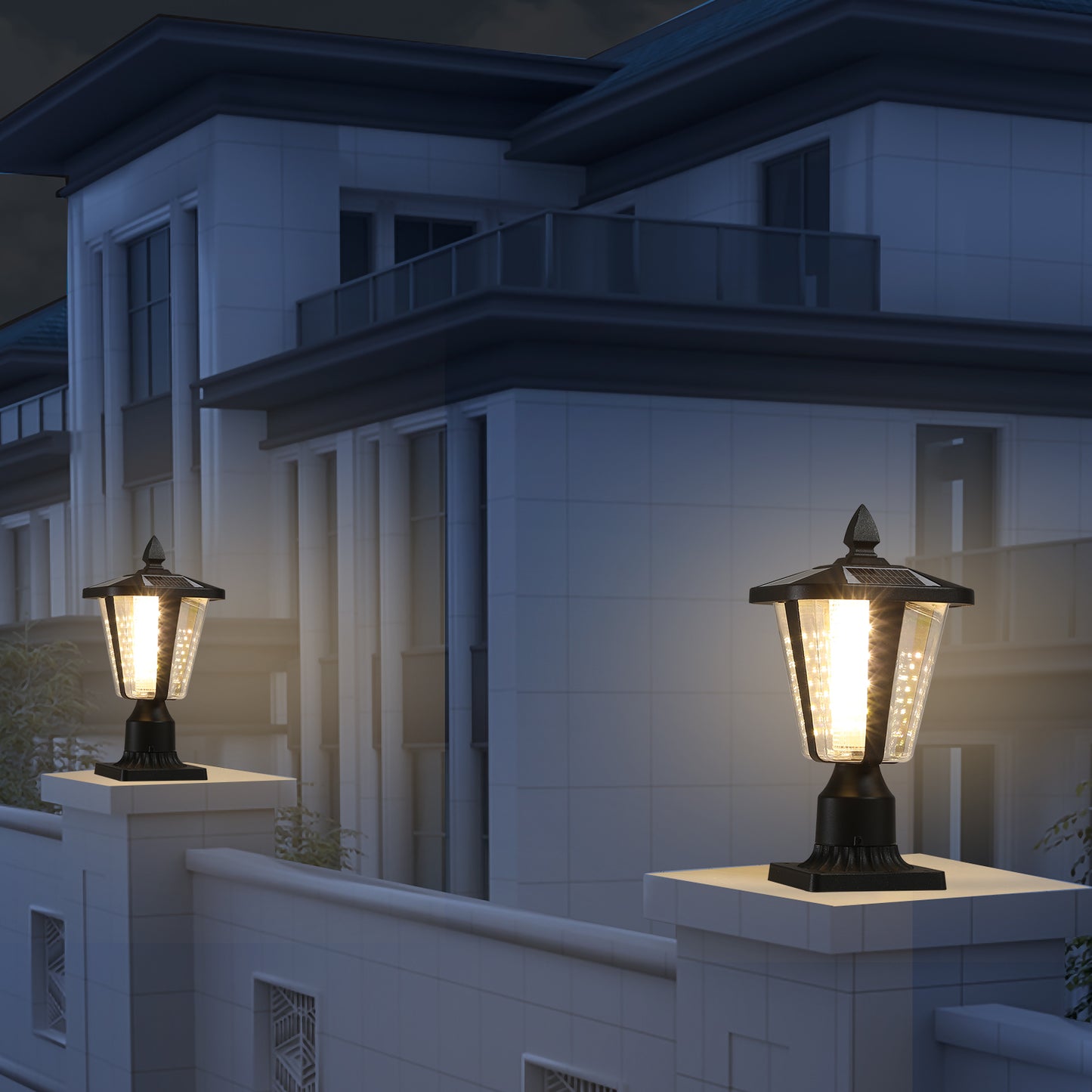 Solar Powered Outdoor Lantern - Modern LED Garden Light