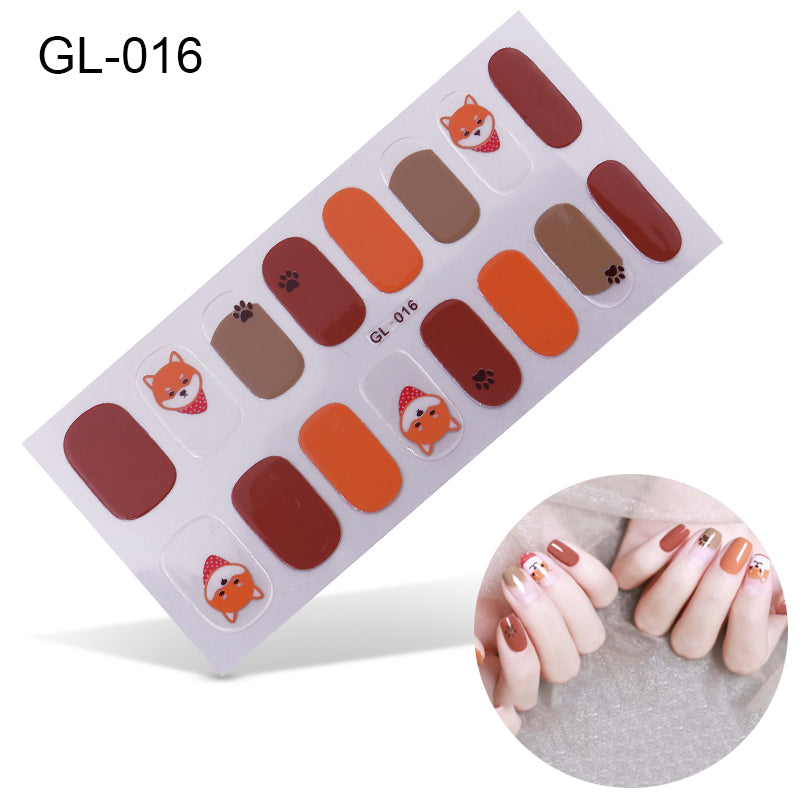 Laser Letters Nail Stickers Color Oil Film for Nail Art - Multiple Styles