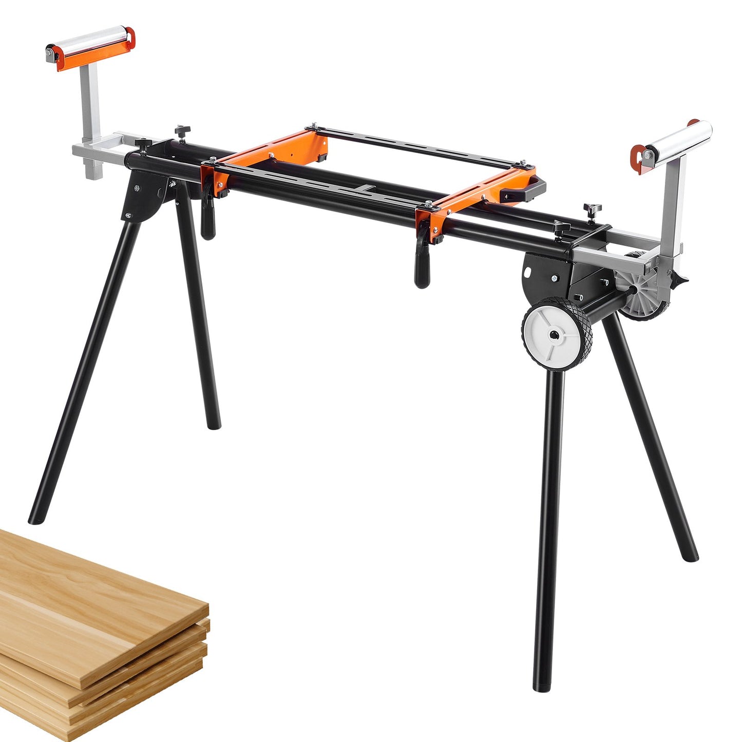 Heavy-Duty Miter Saw Stand with 550 lbs Load Capacity, Foldable & Adjustable