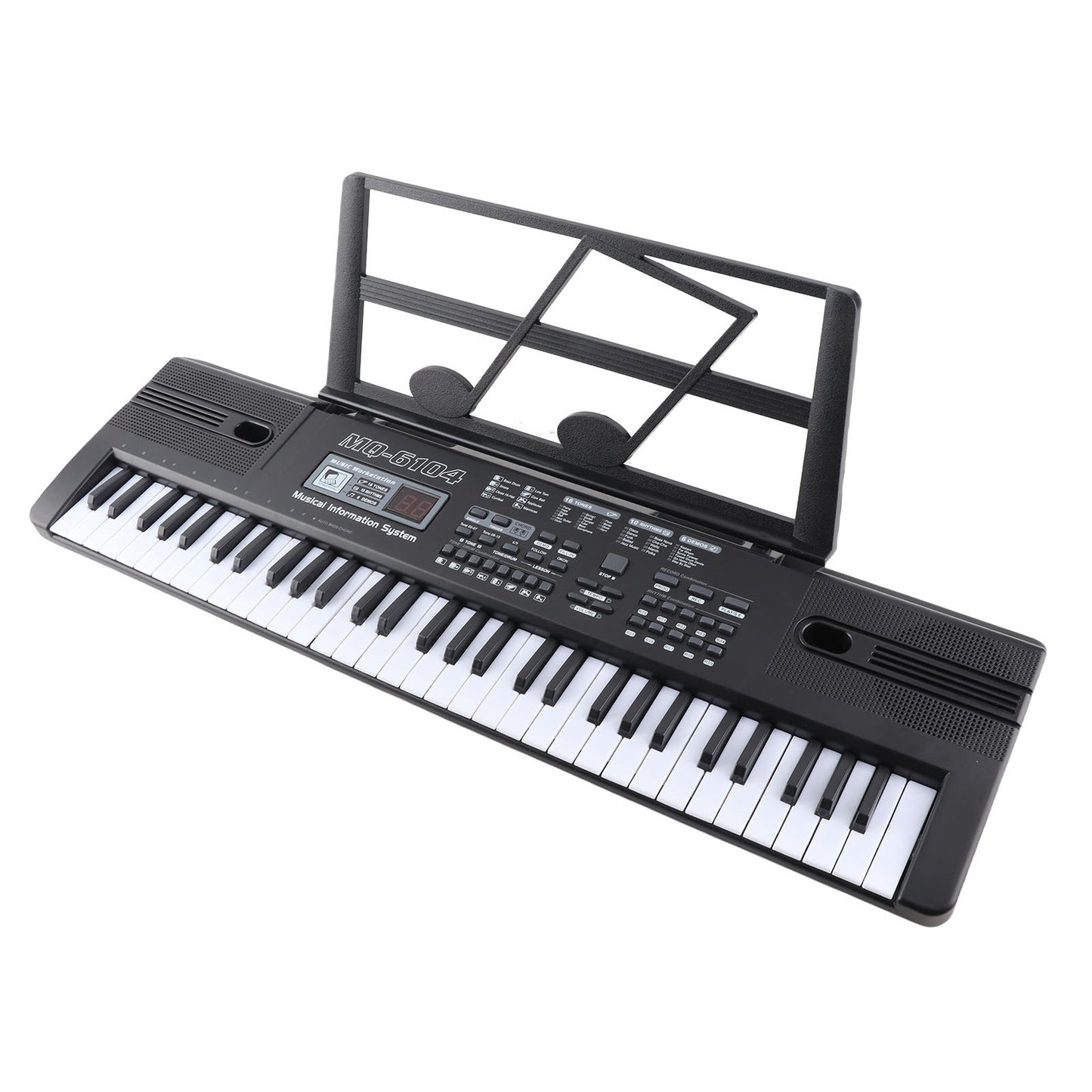 61-Key Portable Electronic Keyboard with Microphone for Kids
