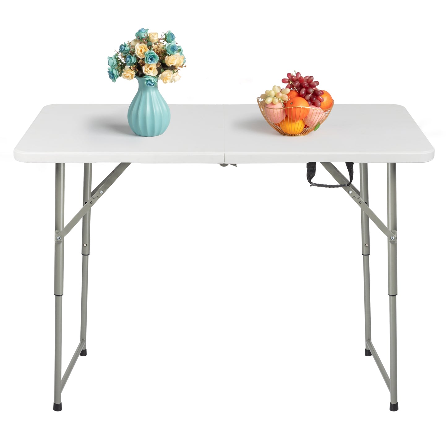 4FT Folding Camping Table - Lightweight Plastic Picnic Table