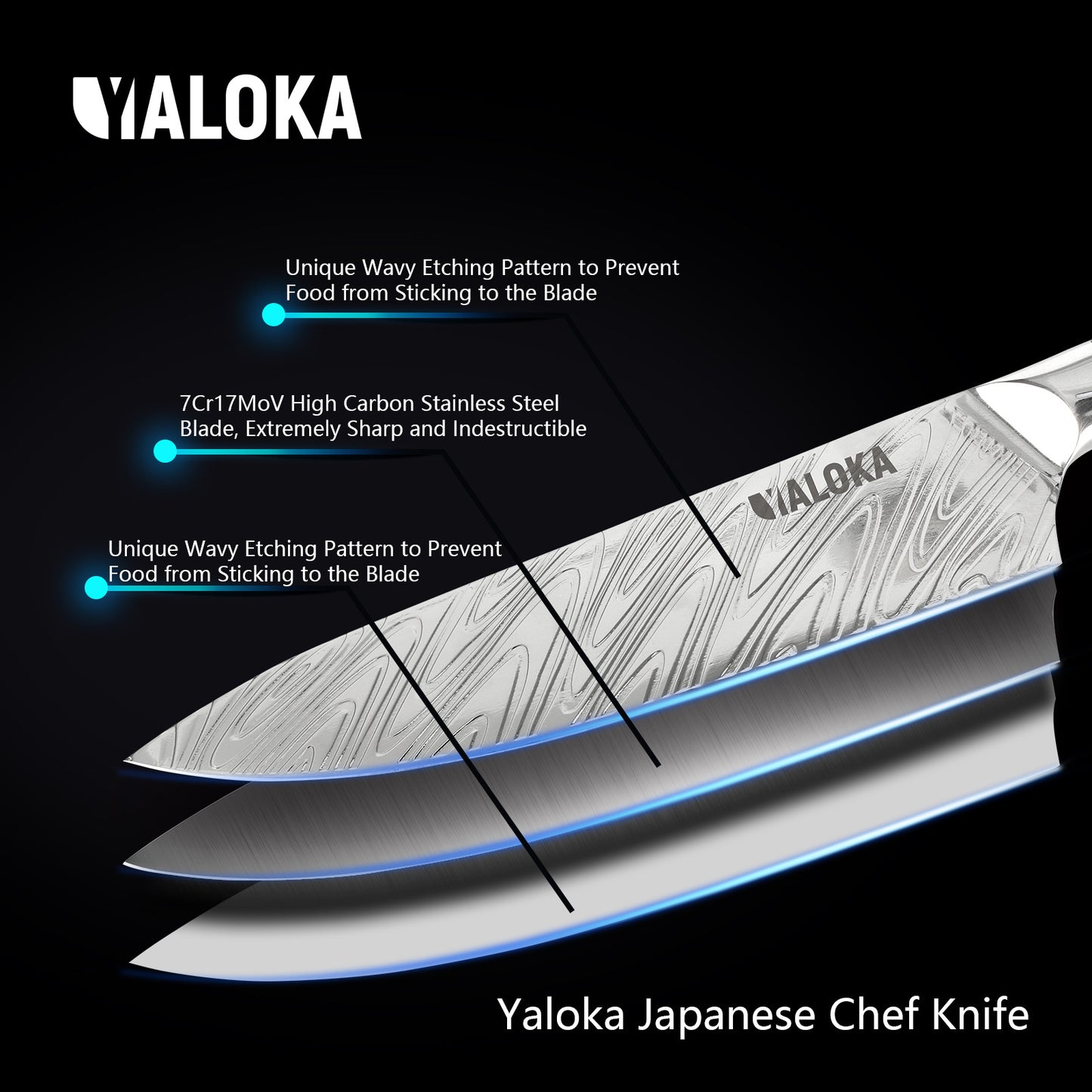 Professional 8 Inch Chef Knife - High Carbon Steel, G10 Handle
