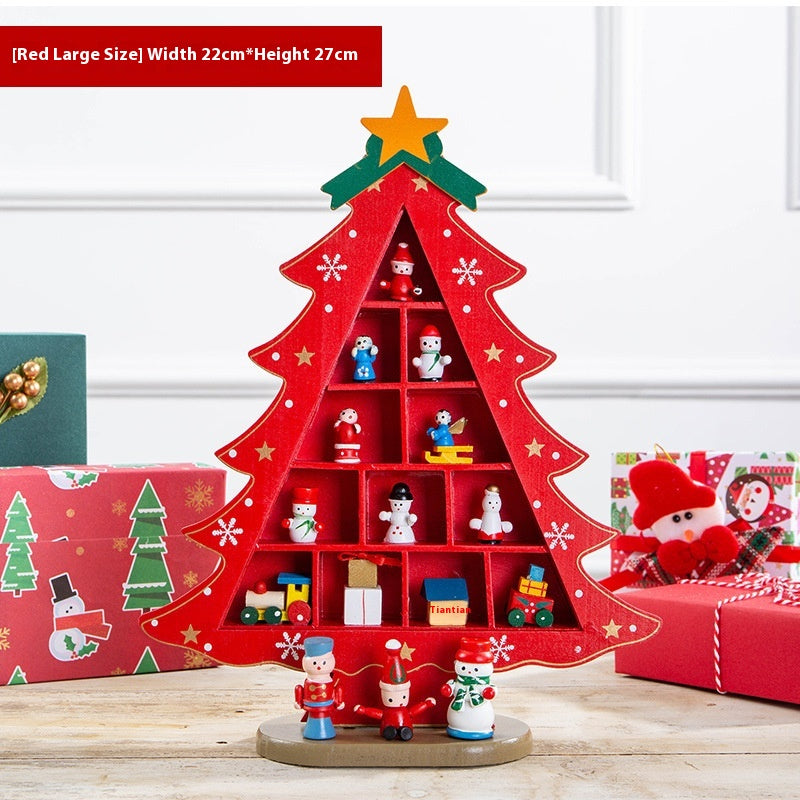 Mini 3D Wooden Christmas Tree Decorations - DIY Holiday Home Decor
