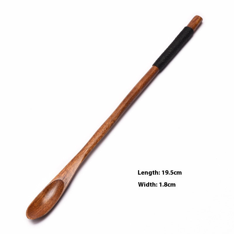 Wooden Coffee Spoon Set - Small 23cm Handles for Tea, Muddler & Stirring