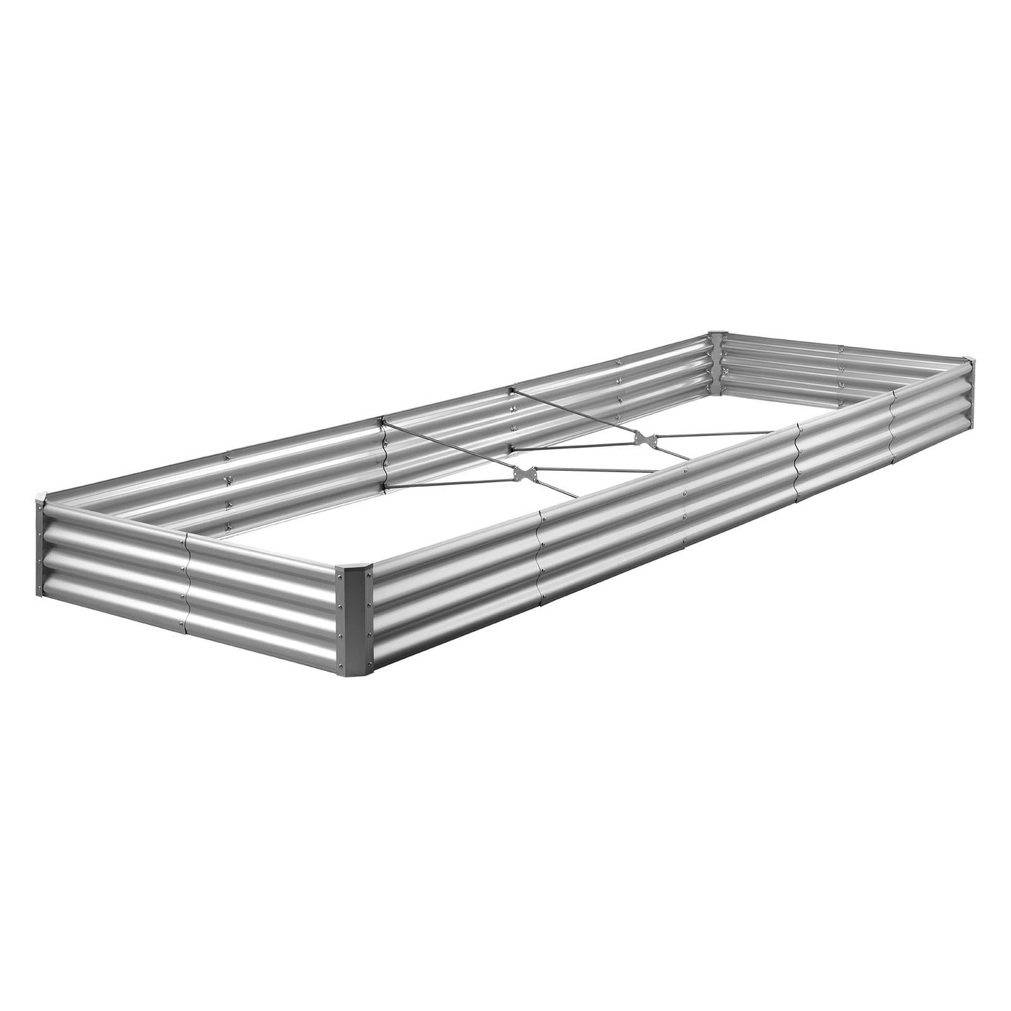 Metal Raised Garden Bed 12x4x1 Ft Outdoor Planter Box for Vegetables Flowers & Succulents