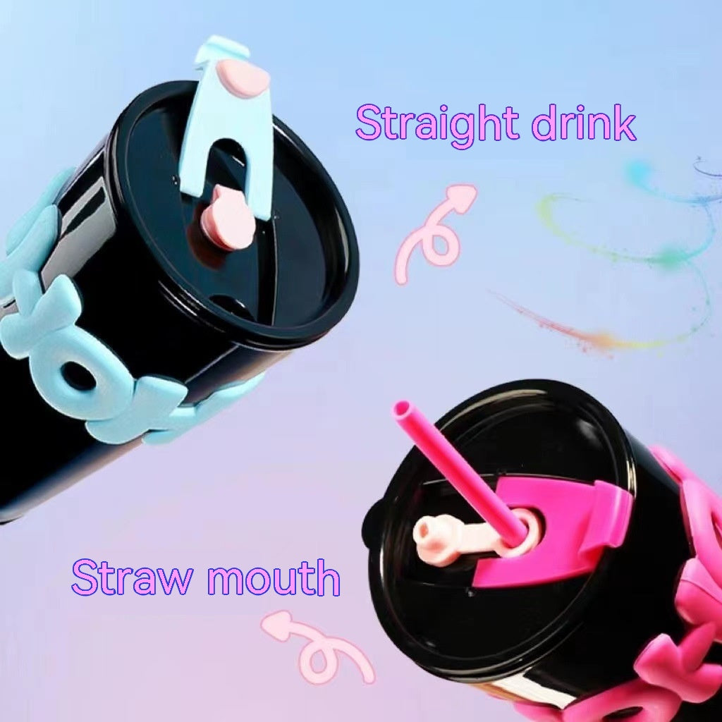 High Capacity Glass Water Cup with Cover - Creative Drinkware for Office & Home