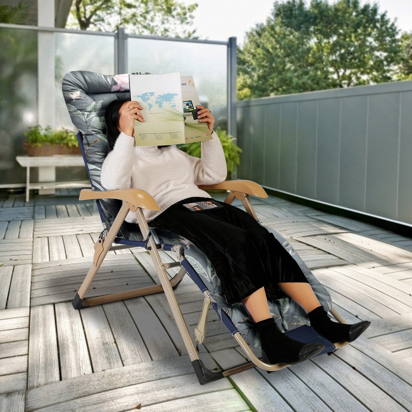 Lounger Cushion for Chaise, Rocking Chair & Sofa - Standard Size