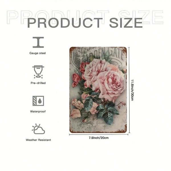 Metal Tin Sign Wall Decoration - 20cm x 20cm