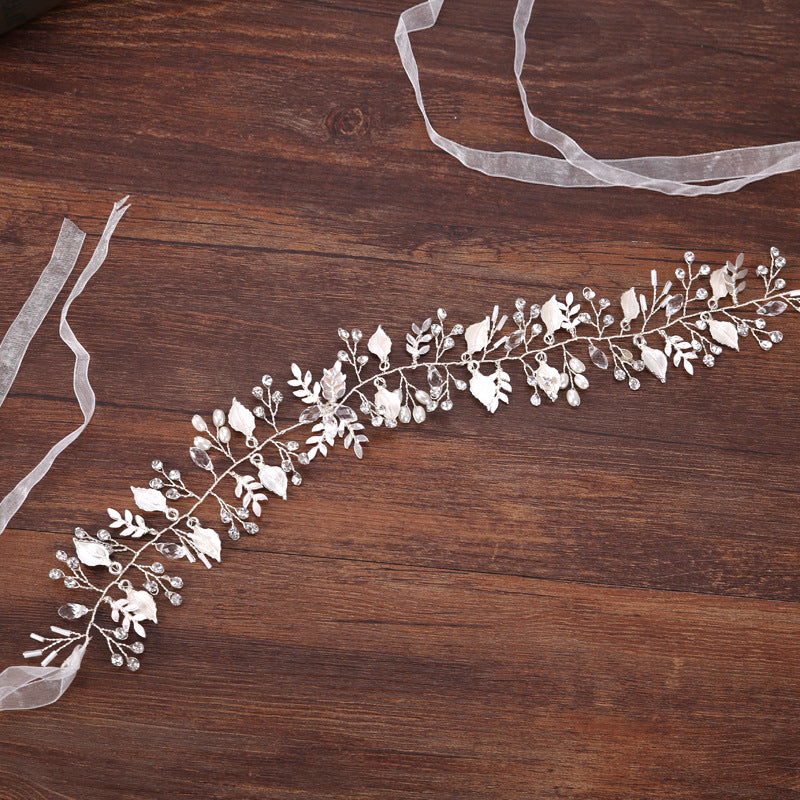 Korean Style Bridal Headwear Accessories Hairband with Leaves - Silver, Gold, Rose Gold