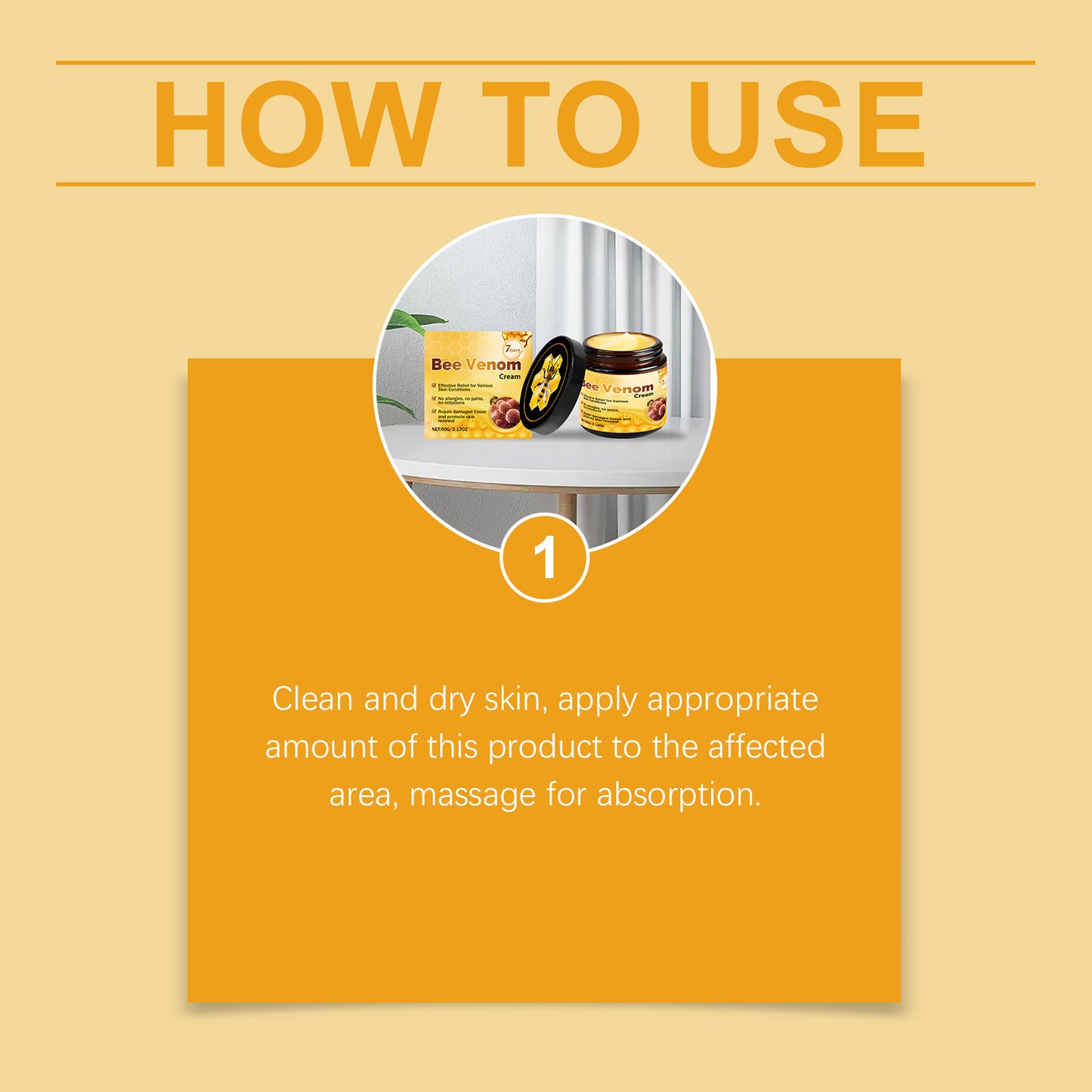 Bee Venom Skin Tag and Wart Removal Cream - Moisturizing Repair Treatment