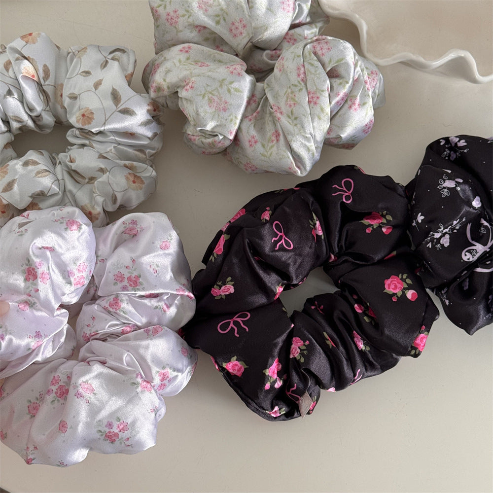 Floral Hair Scrunchie - High Elasticity Cloth Band