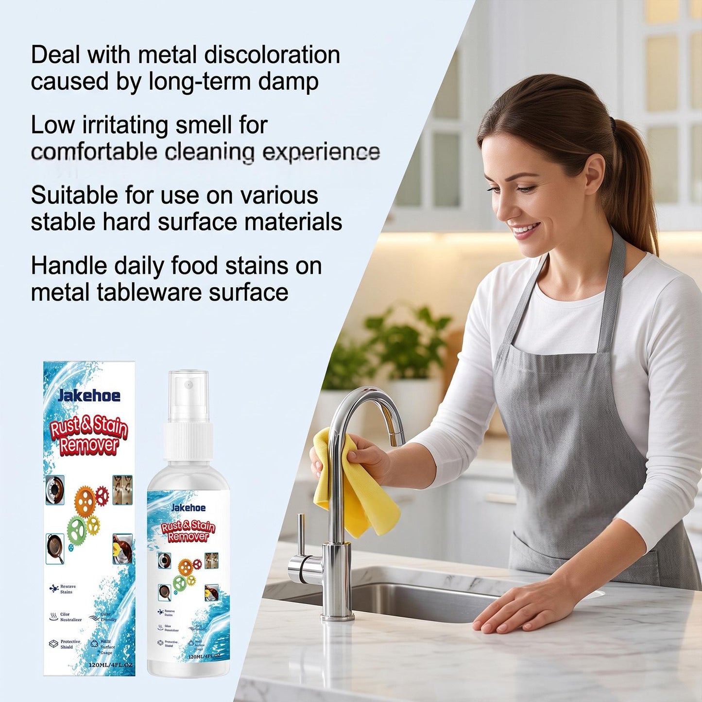 Rust and Stain Remover - 120ML Multi-Purpose Household Cleaner