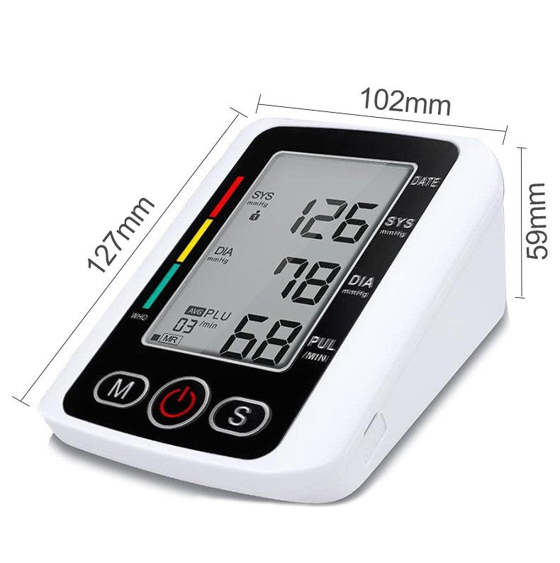 Automatic Upper Arm Blood Pressure Monitor with Voice and Memory