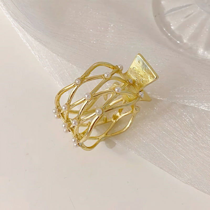 Fashion Rhinestone Hair Clip for Women - Small Anti-sagging Hair Accessory with Cat Ear & Diamond Design