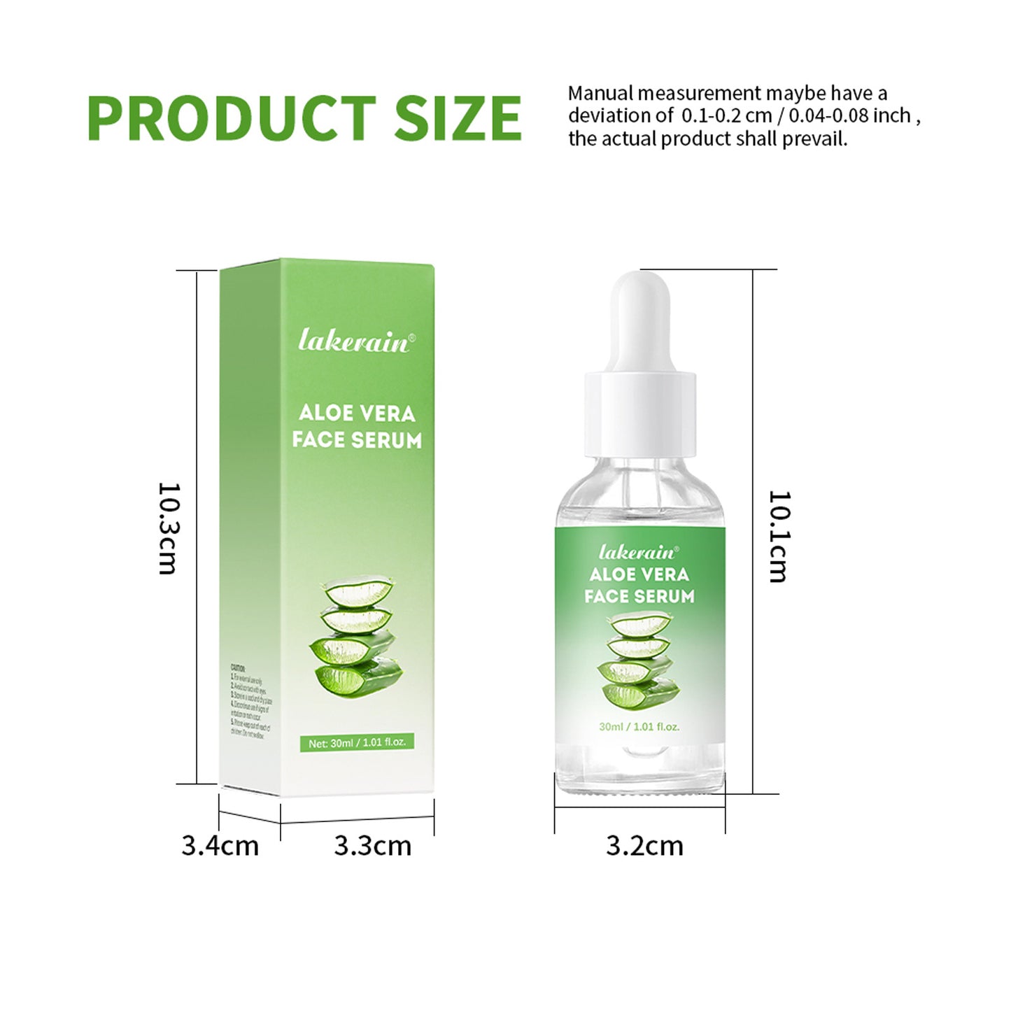 Facial Moisturizer with Aloe Vera Water - 30ml Hydrating Serum for All Skin Types