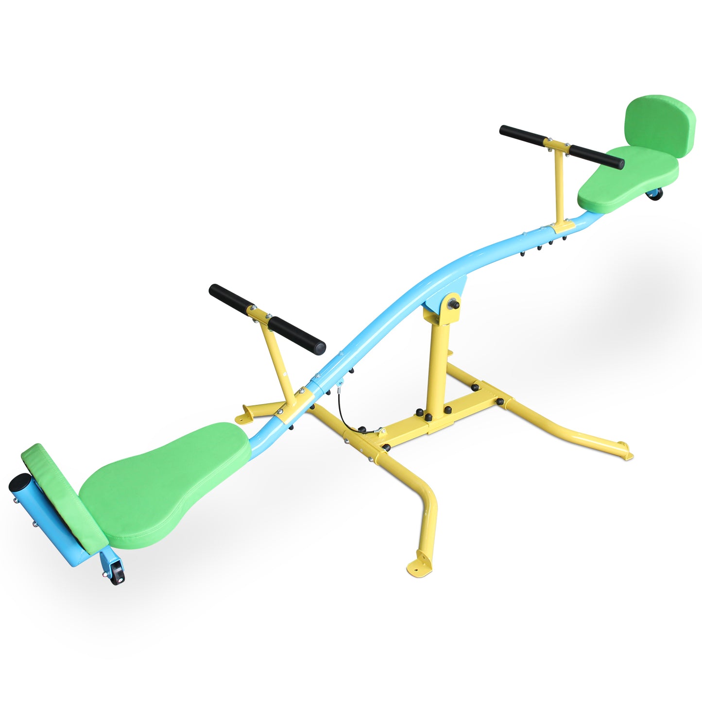 Children's 360° Rotating Seesaw with Backrest - Multicolor