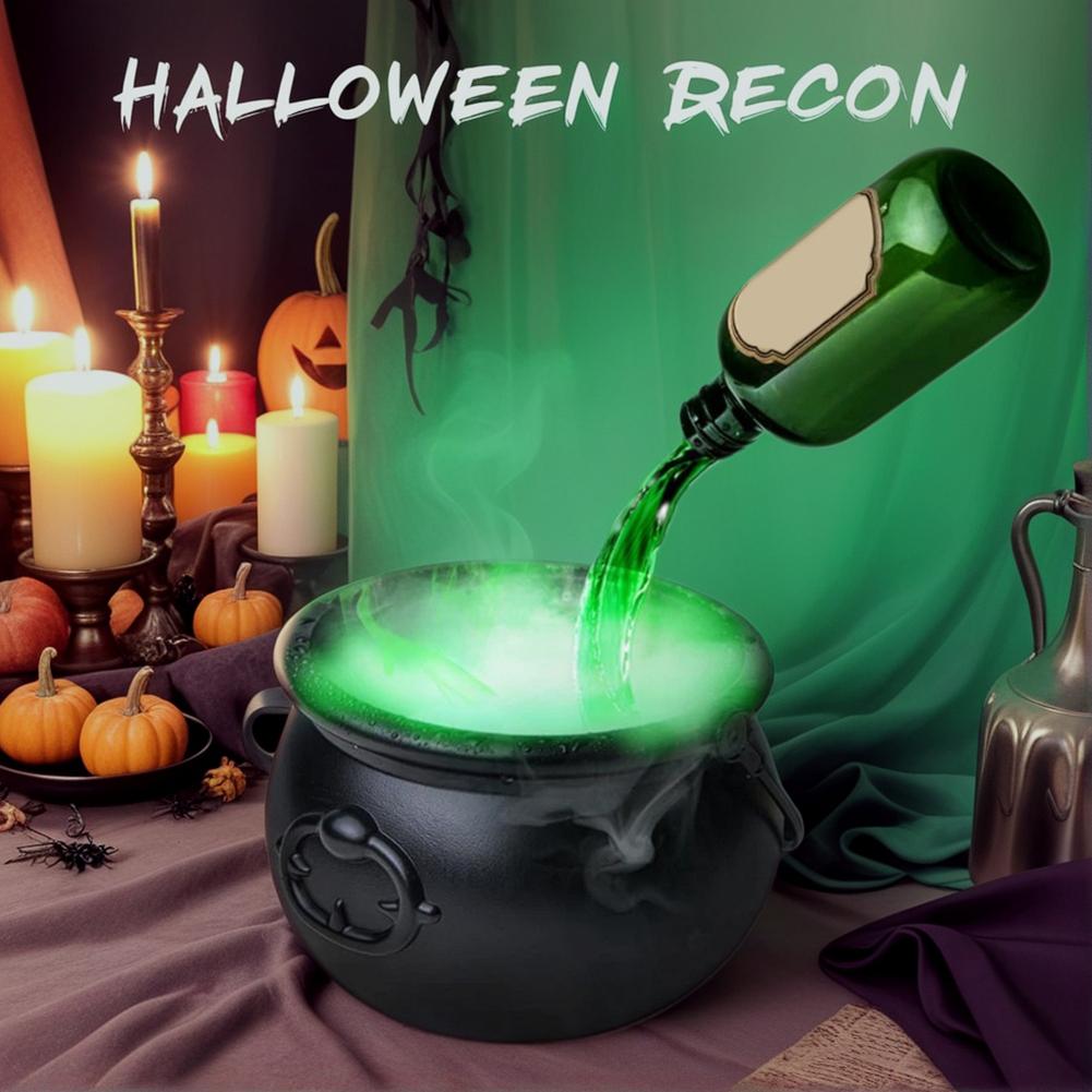 Halloween Magic Floating Bottle & Cauldron Decor Set - Indoor Ghost Props